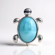 Colgante en plata con Larimar