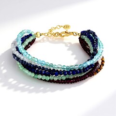 Bracciale in argento con Granato Magenta