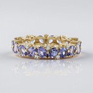 Anillo en oro con Tanzanita (de Melo Gold)