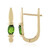 Boucles d'oreilles en argent et Diopside de Russie
