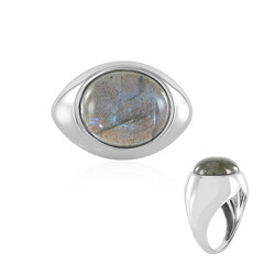 Anello in argento con Labradorite