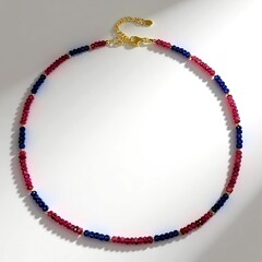 Collana in argento con Ematite Dorata (Riya)