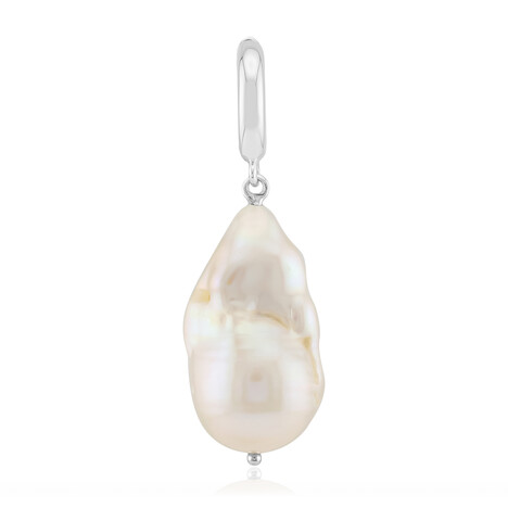 Ciondolo in argento con Perla d'Acqua Dolce Bianca (TPC)