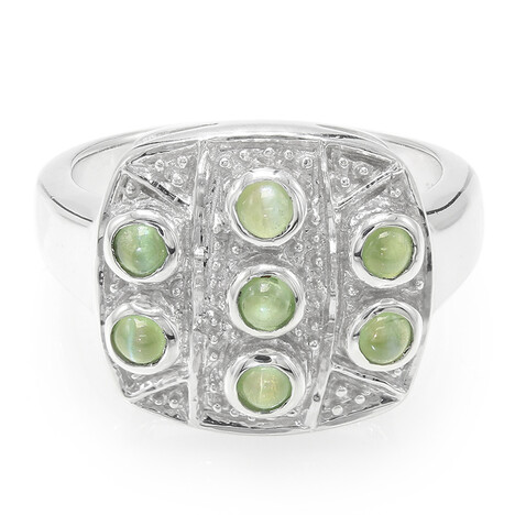 Bague en argent et Alexandrite œil-de-chat