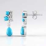 Orecchini in argento con Turchese Sleeping Beauty (Faszination Türkis)