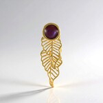 Ciondolo in argento con Pietra di Luna Cioccolato (MONOSONO COLLECTION)