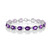 Sibirischer Amethyst-Silberarmband