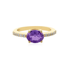 Bague en argent et Améthyste de Sibérie