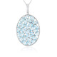 Collana in argento con Topazio Blu Cielo