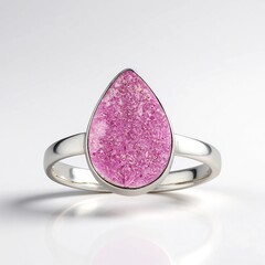 Anello in argento con Cobalto Calcite