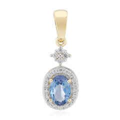 Ciondolo in oro con Tanzanite Lilla Non Riscaldata