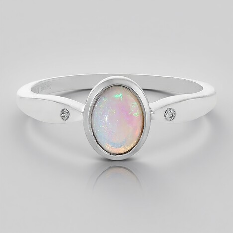 Anello in argento con Opale di Welo