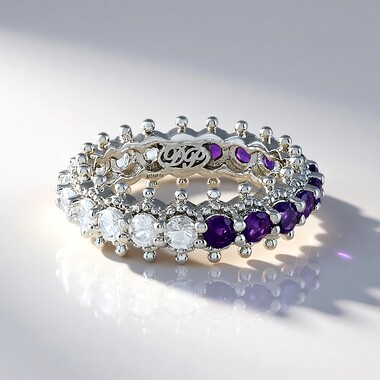 Edelstein-Silberring (Dallas Prince Designs)