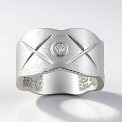 Anello in argento con Diamante I1 (G) (Annette)