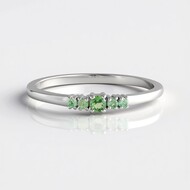 Anillo en plata con Alejandrita