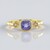 Anello in argento con Tanzanite (Adela Silber)