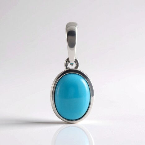Pendentif en argent et Turquoise Sleeping Beauty