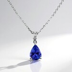 Collana in oro con Tanzanite AAA