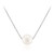 Collar en plata con Perla blanca Freshwater