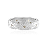 Anillo en plata con Diamante I3 champán (de Melo Essence)
