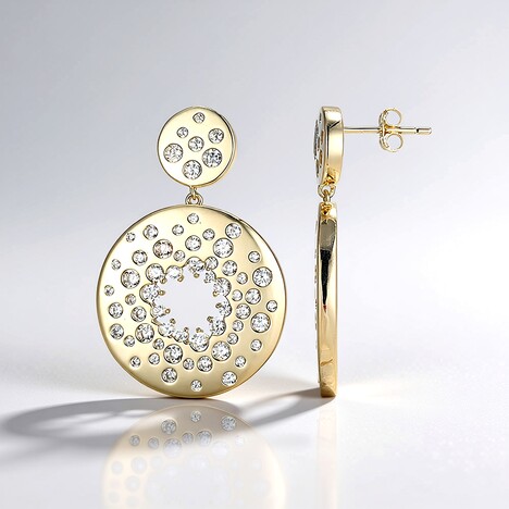 Orecchini in argento con Zircone (Adela Silber)