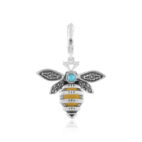 Gelber Quarz-Silberanhänger (Desert Chic)