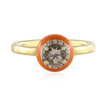 Anillo en plata con Morganita de Brasil