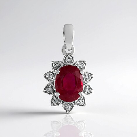 Ciondolo in argento con Rubino Bemainty