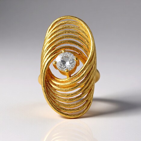 Anello in argento con Zircone
