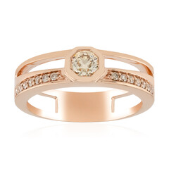 Gouden ring met een VS1 Argyle-Rose de France-Diamant (Annette)