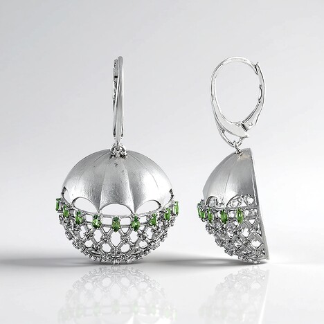 Orecchini in argento con Alessandrite (SAELOCANA)
