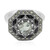 Anello in argento con Ametista Verde