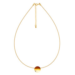 Collana in argento con Ambra Sunrise Baltica (dagen)