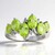 Anello in argento con Peridoto Jilin (de Melo Essence)