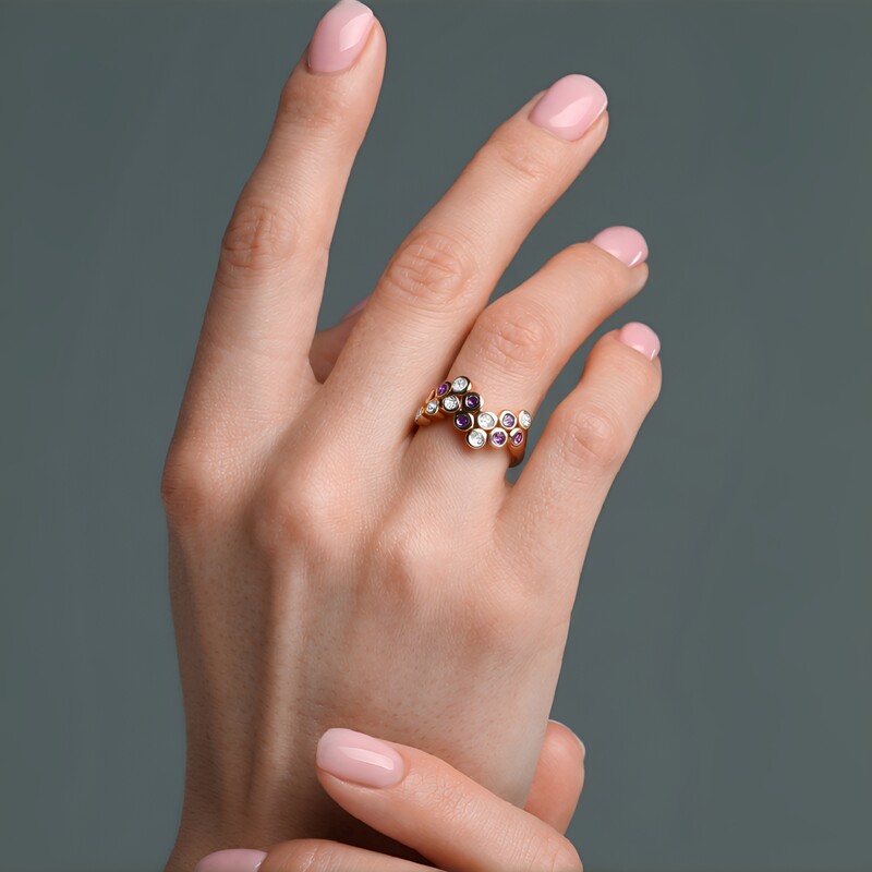 Anello in argento con Tanzanite (KM by Juwelo)