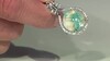 Zilveren hanger met een Turquoise mozaïek