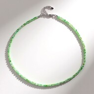 Chrysopras-Silberhalskette