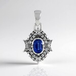Ciondolo in argento con Cianite del Nepal
