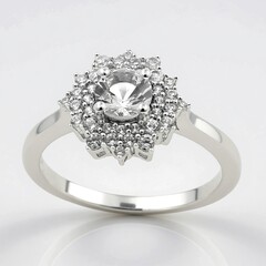 Anello in argento con Danburite