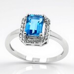 Anello in argento con Topazio Marambaia