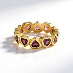 Anello in argento con Rodolite di Naktamunda
