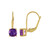 Zambian Amethyst Silver Earrings