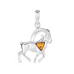 Baltischer Bernstein-Silberanhänger (dagen)