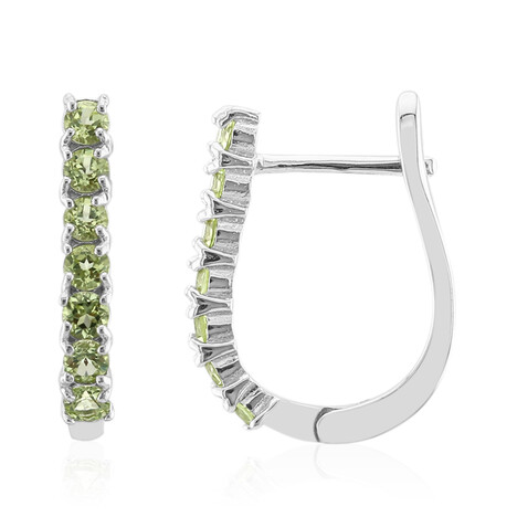 Pendientes en plata con Peridoto de Birmania