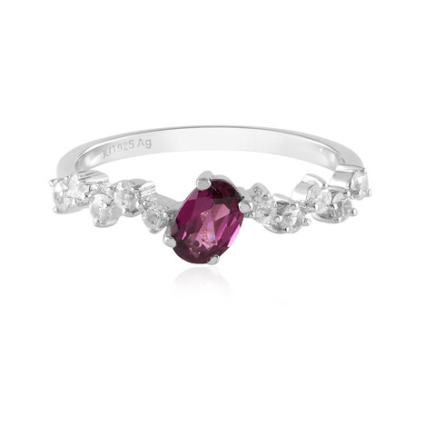 Anello in argento con Rodolite di Naktamunda