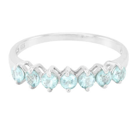 Grüner Fluorapatit-Silberring