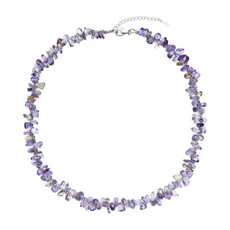 Ametrin-Silberhalskette