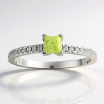 Anello in argento con Sfene