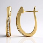 Orecchini in argento con Diamante I1 (G) (Annette)