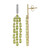 Pendientes en plata con Peridoto